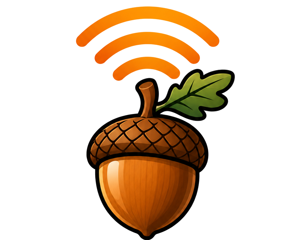 Oakenstock acorn logo
